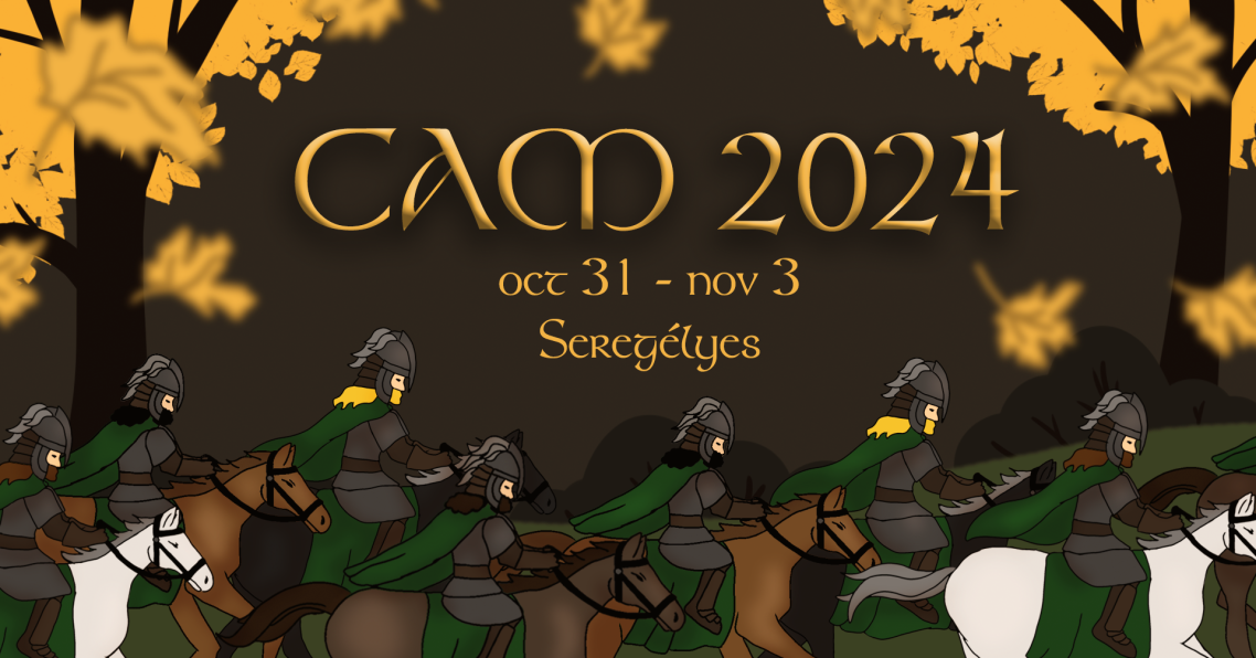 Creative Augumn Meeting 2024 Cover Image With Leaves, Horses and Rohirrim